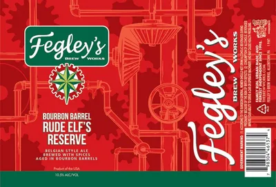 Bourbon Barrel Rude Elf's Reserve label