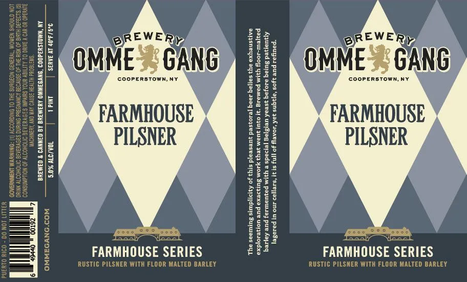 Farmhouse Pilsner — full label as filed with TTB