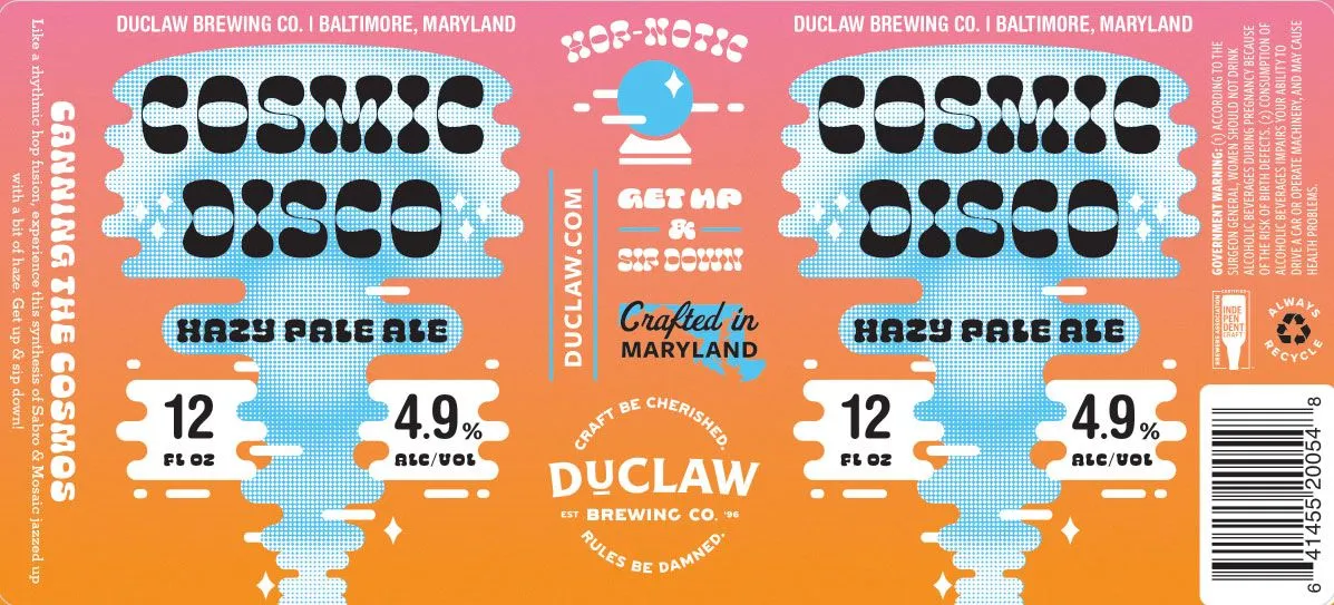 Cosmic Disco — full label as filed with TTB