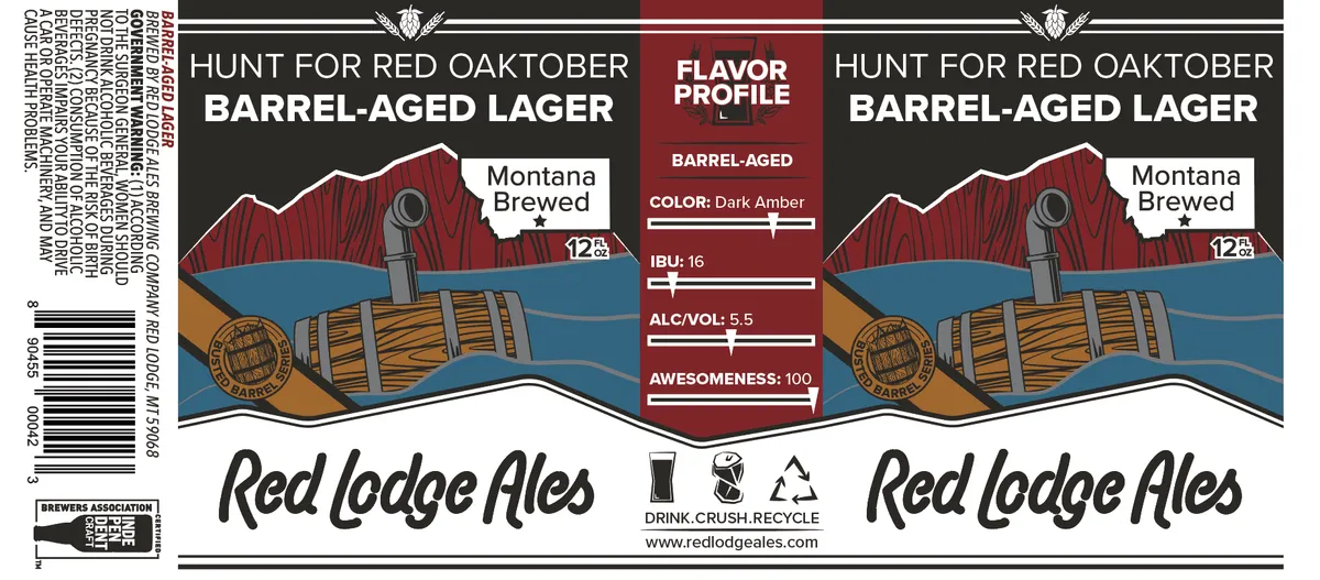 Hunt for Red Oaktober — full label as filed with TTB