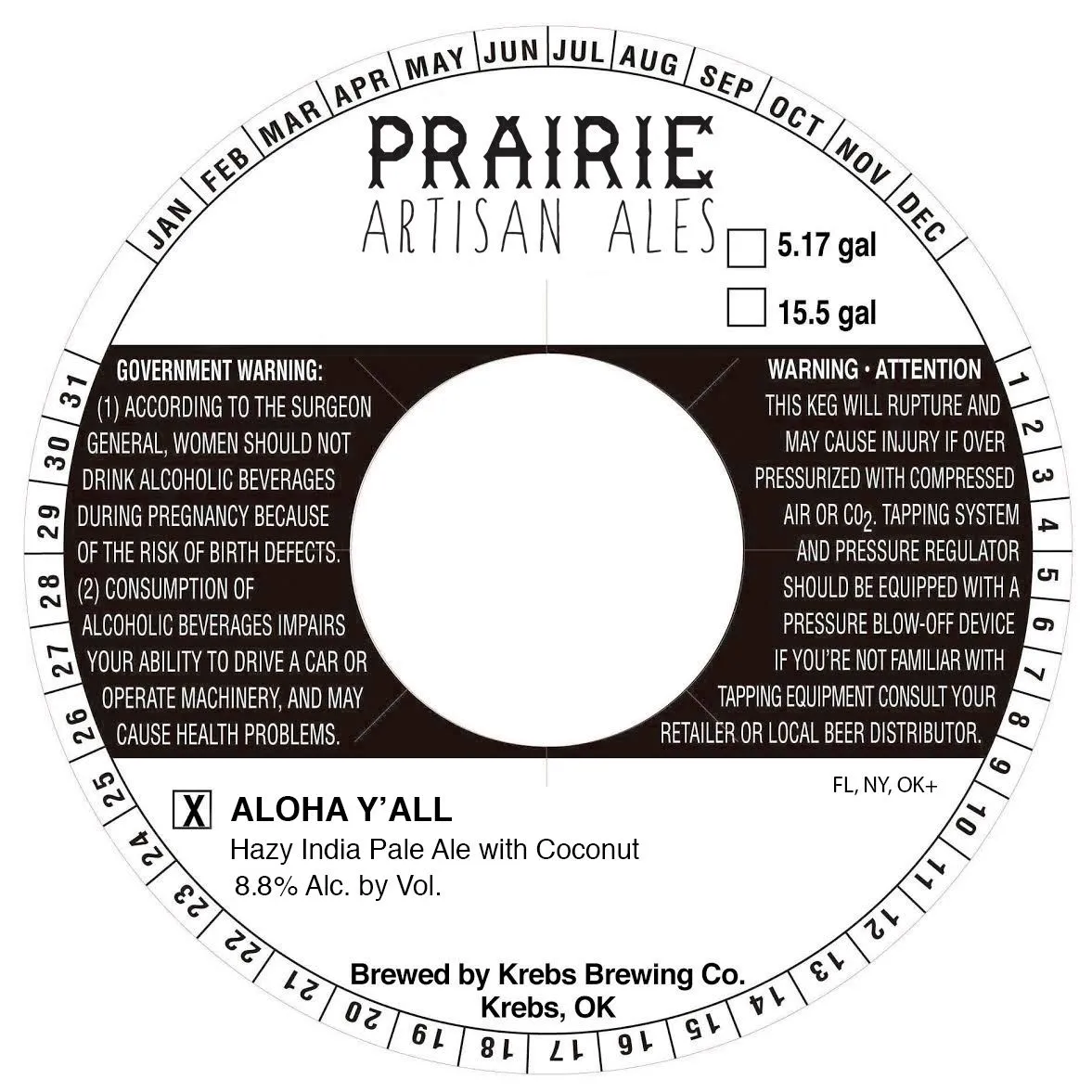 Aloha Y'All — full label as filed with TTB
