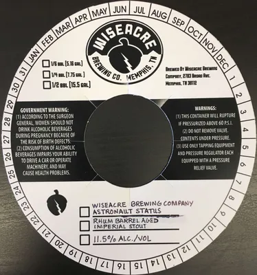 Astronaut Status label
