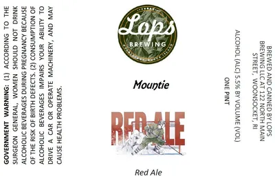 Mountie Red Ale label