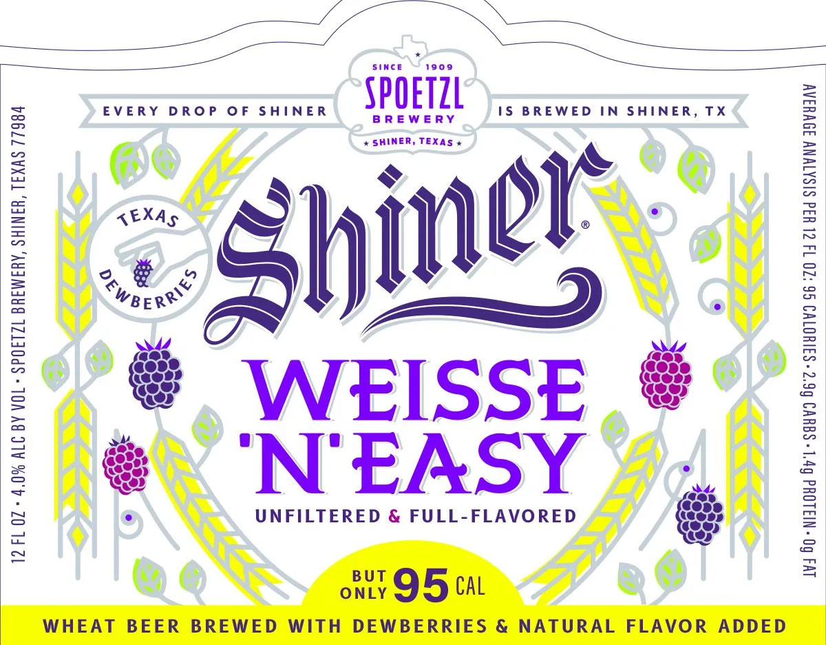 Weisse 'N' Easy — full label as filed with TTB