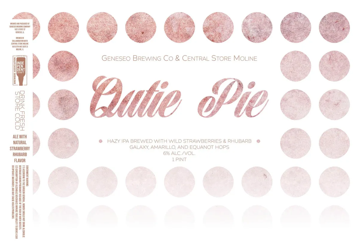 Qutie Pie — full label as filed with TTB