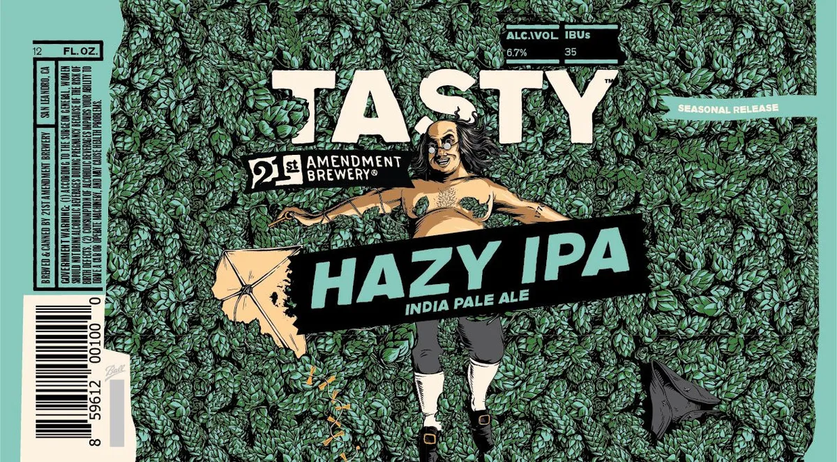Tasty Hazy — full label as filed with TTB