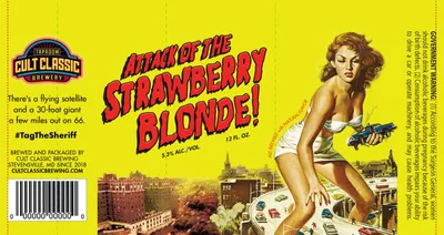 Attack of the Strawberry Blonde! label