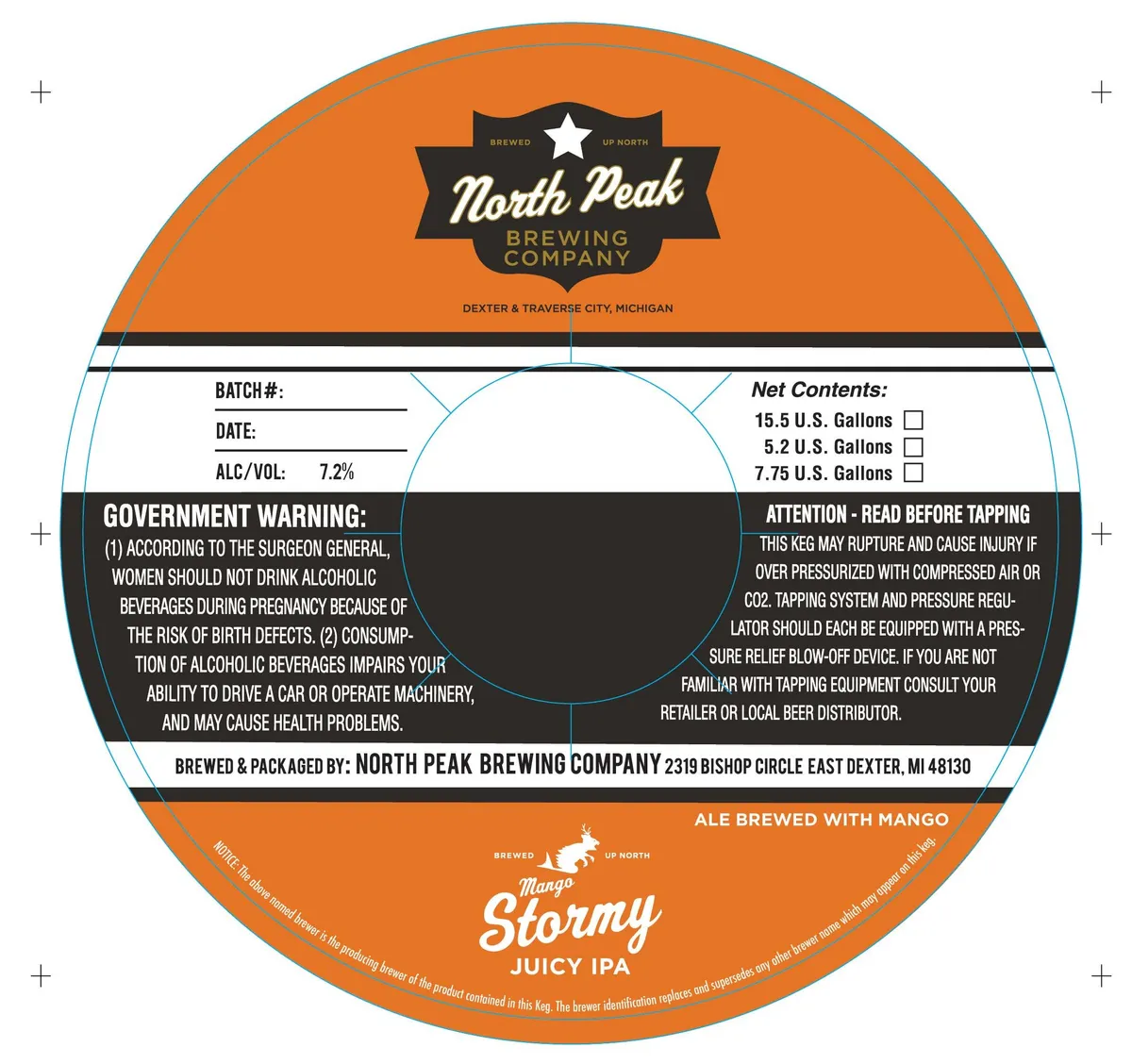 Mango Stormy — full label as filed with TTB
