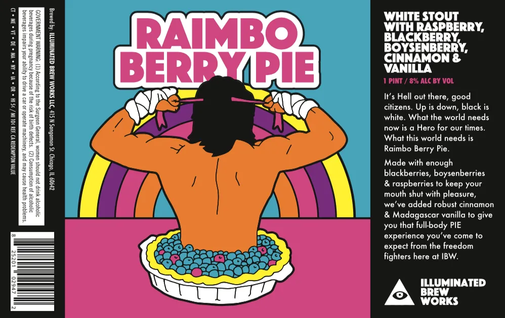 Raimbo Berry Pie — full label as filed with TTB