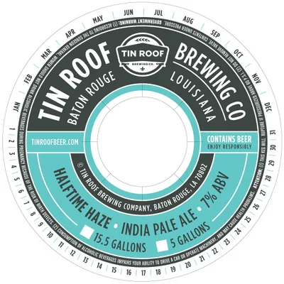 Halftime Haze India Pale Ale label
