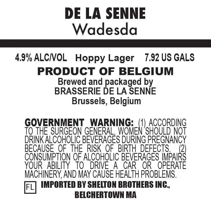 Wadesda — full label as filed with TTB