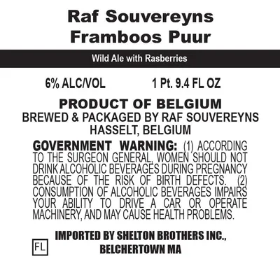 Raf Souvereyns Framboos Puur label