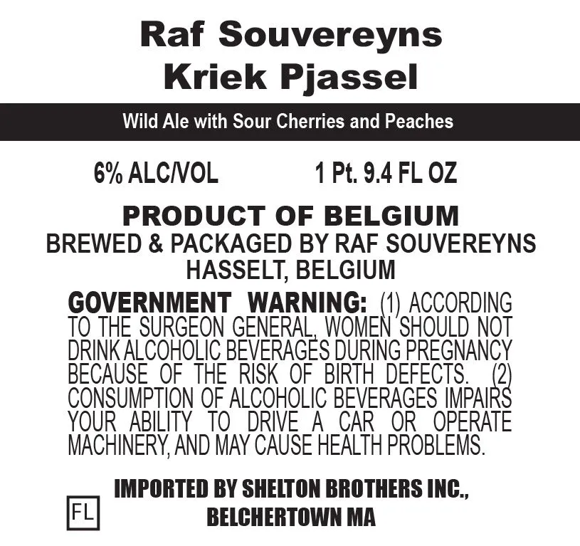 Kriek Pjassel label