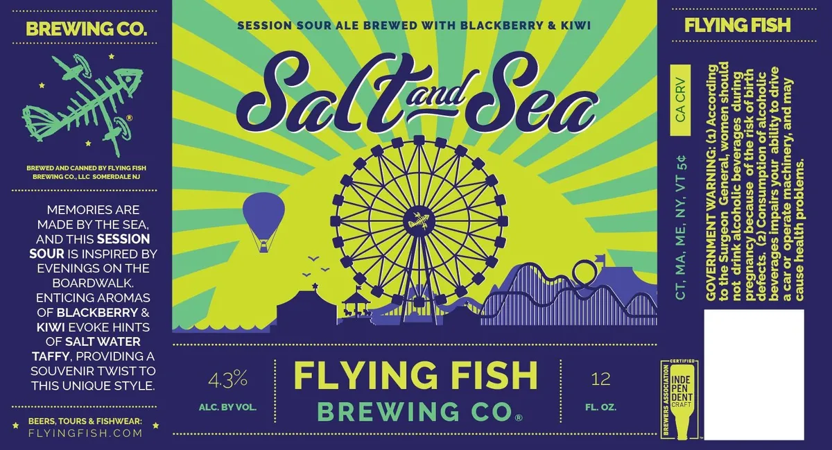 Salt and Sea — full label as filed with TTB