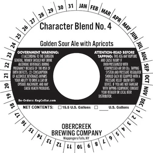 Character Blend No. 4 — full label as filed with TTB