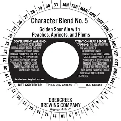Character Blend No. 5 label