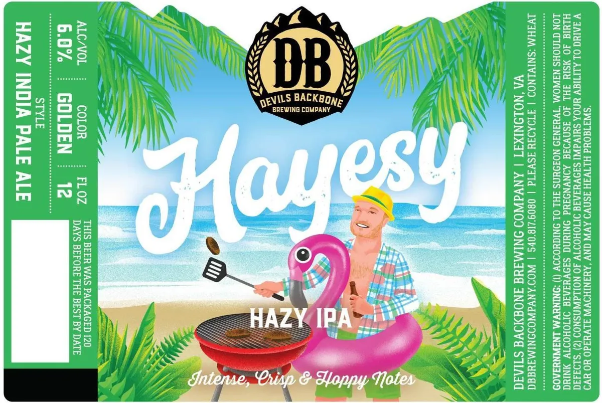 Hayesy — full label as filed with TTB