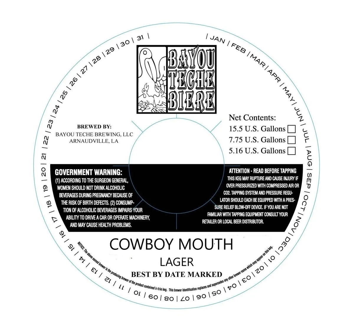 Cowboy Mouth — full label as filed with TTB