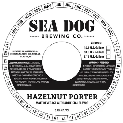 Hazelnut Porter label