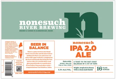 Nonesuch IPA 2.0 label
