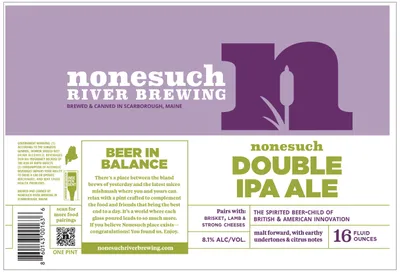 Nonesuch Double IPA label