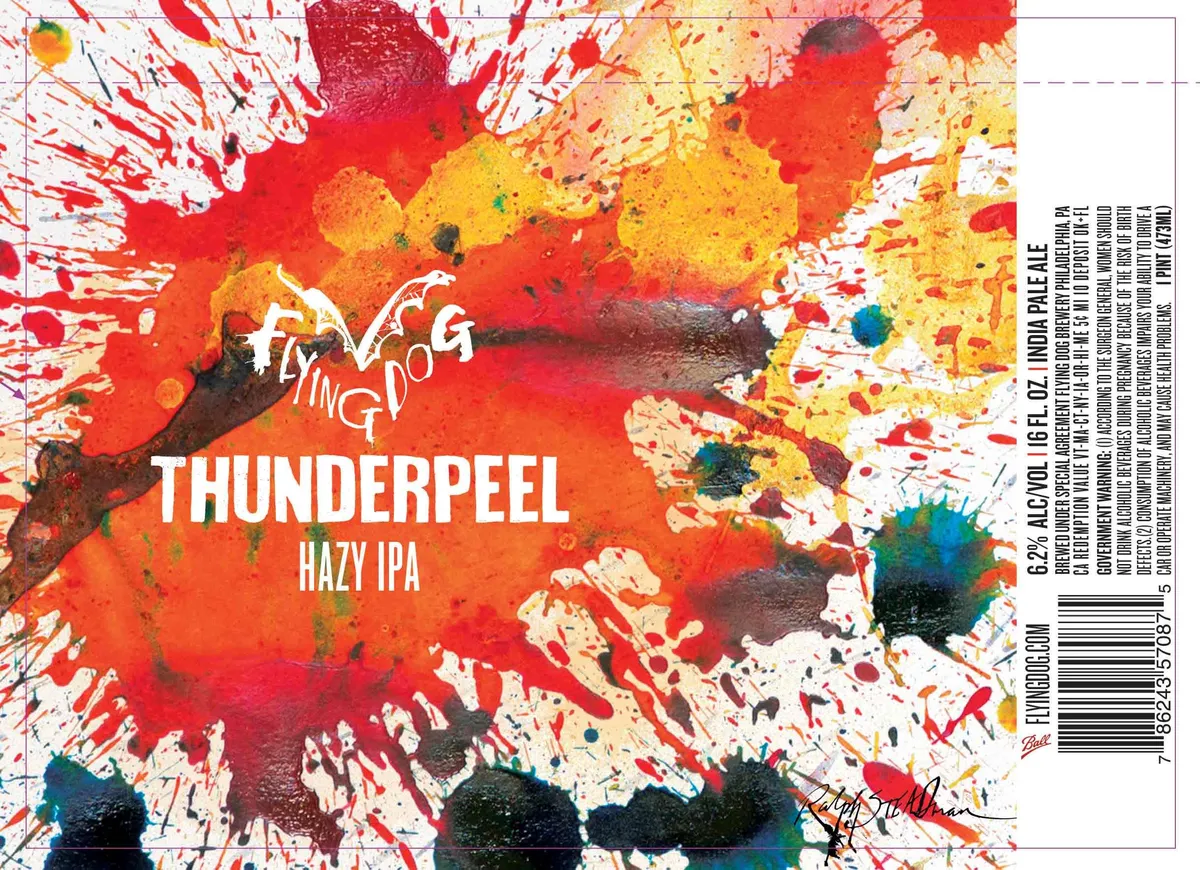 Thunderpeel Hazy IPA — full label as filed with TTB