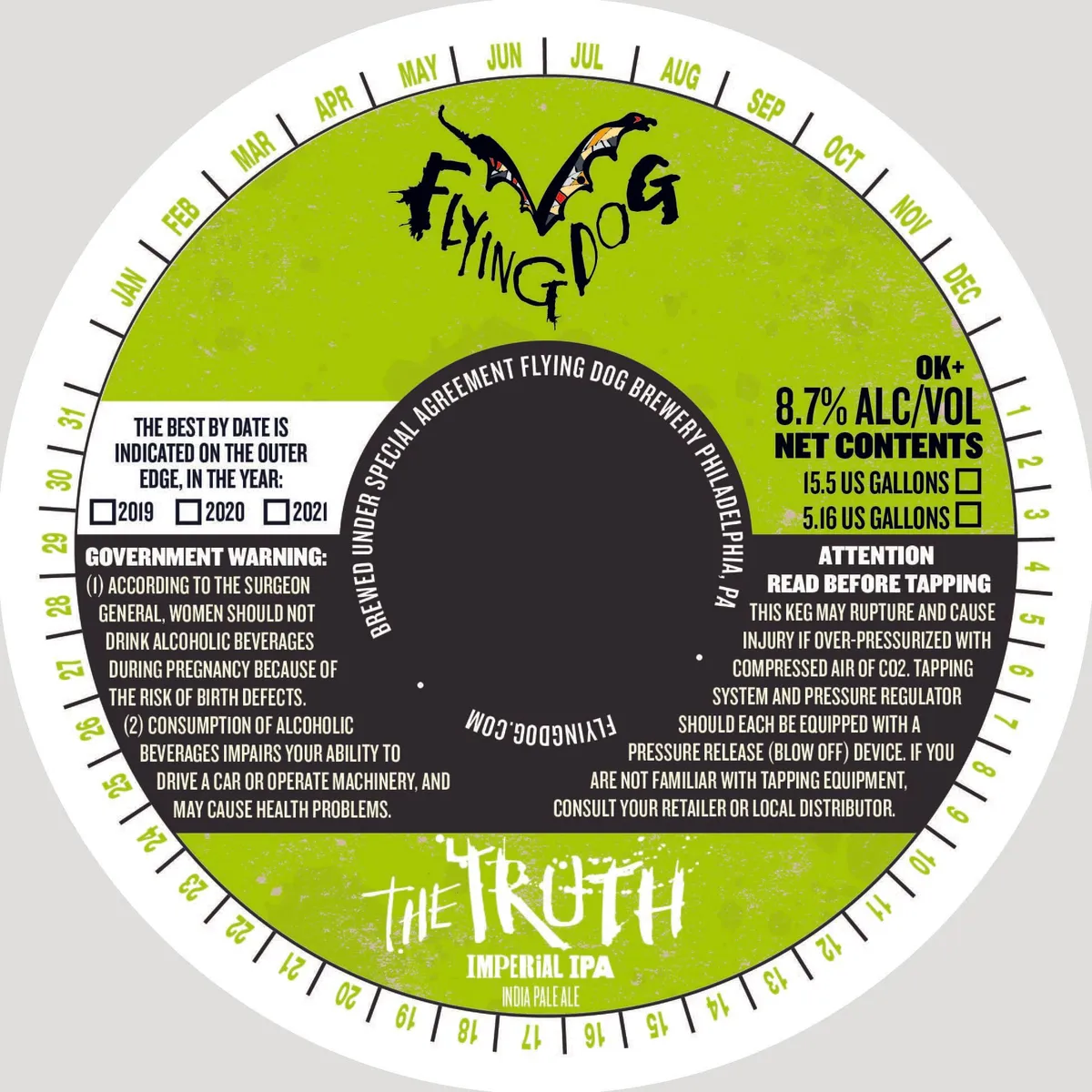 The Truth Imperial IPA — full label as filed with TTB