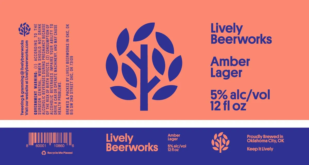 Amber Lager label