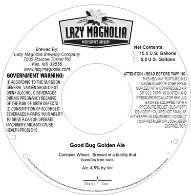 Good Bug Golden Ale label