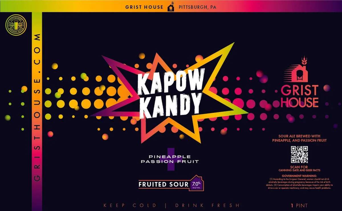 Kapow Kandy — full label as filed with TTB