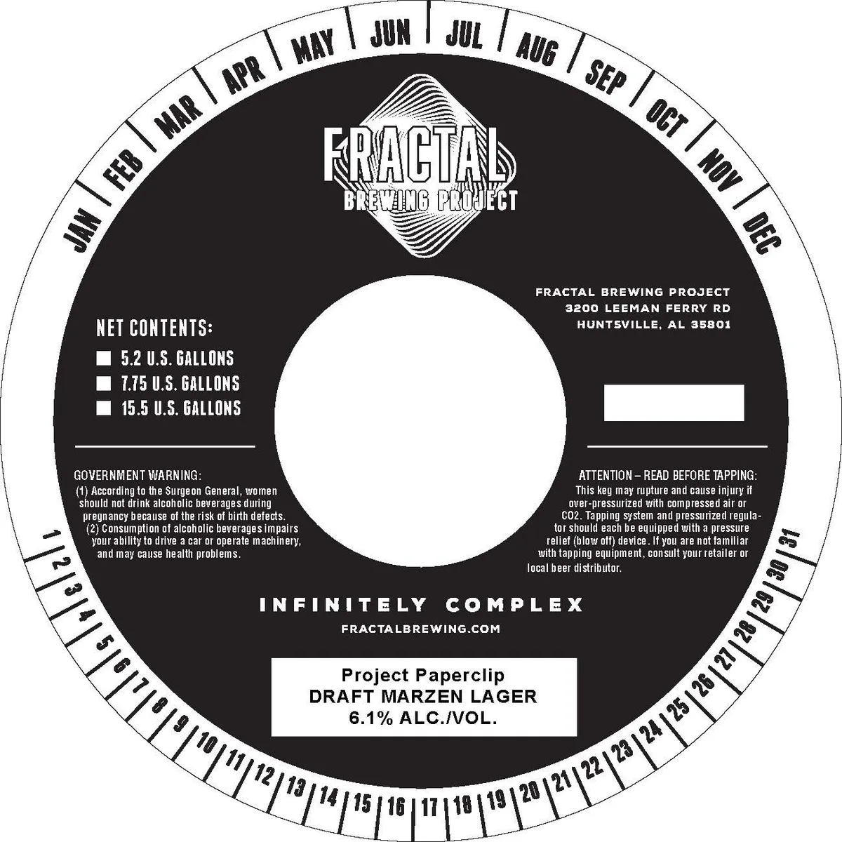 Project Paperclip — full label as filed with TTB
