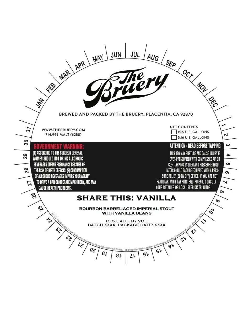 Share This: Vanilla — full label as filed with TTB