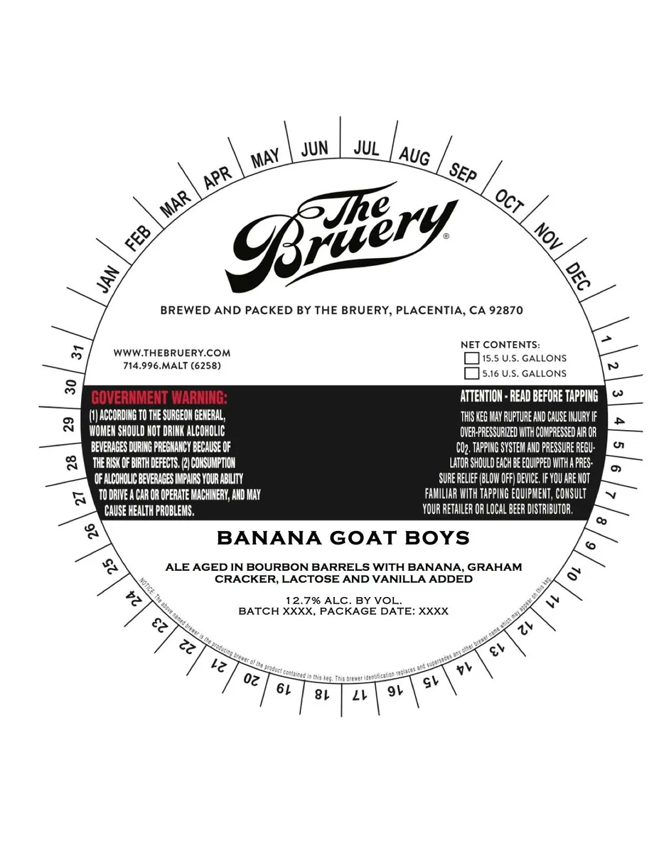 Banana Goat Boys — full label as filed with TTB
