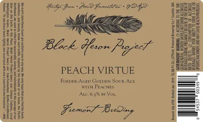 Peach Virtue label