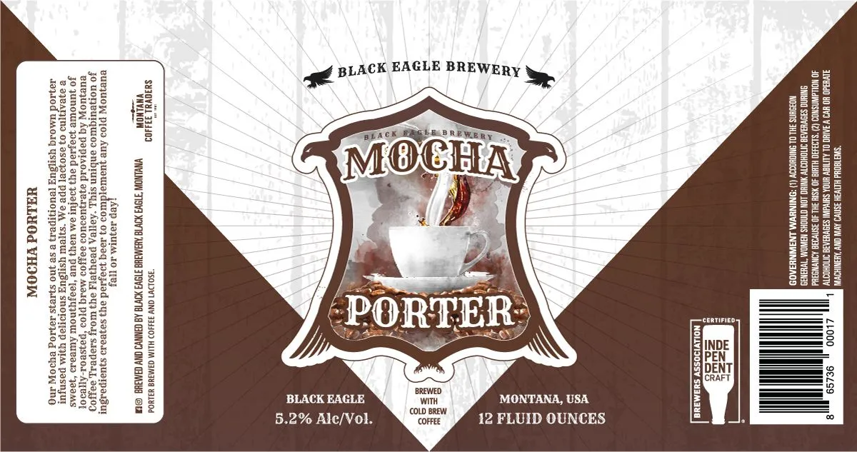 Mocha Porter — full label as filed with TTB