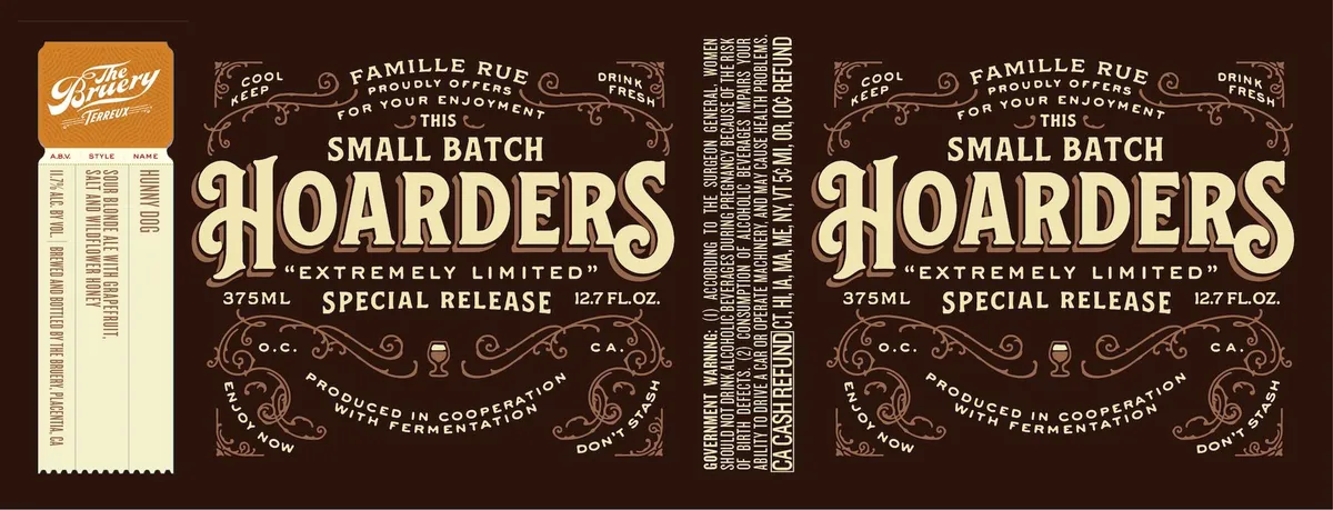 Hunny Dog label art — THE BRUERY