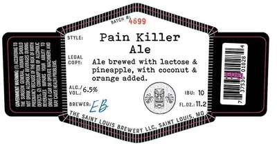 Pain Killer Ale label