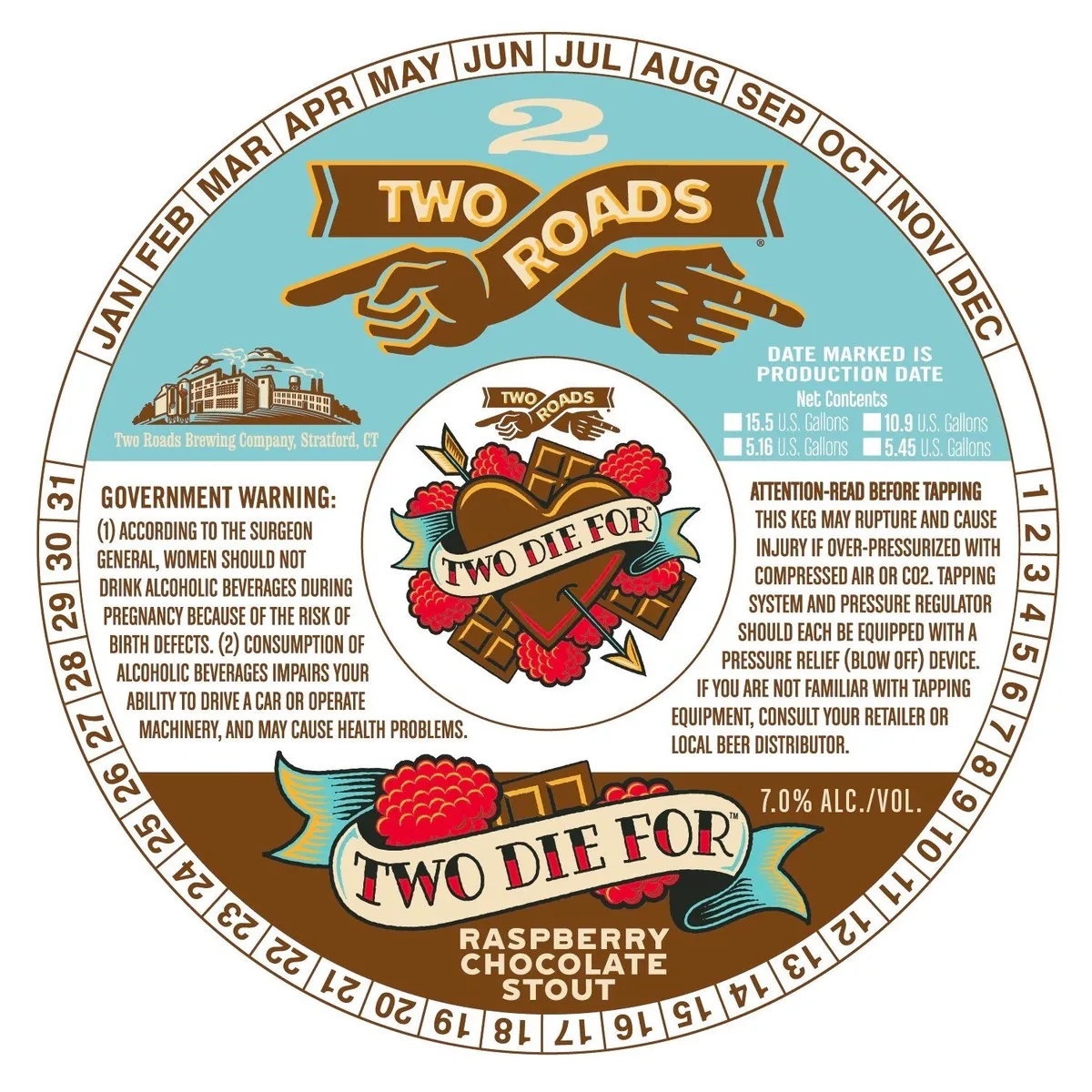 Two Die For label art — TWO ROADS