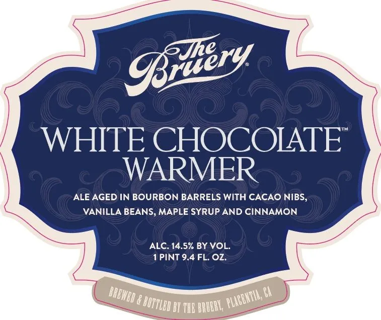 White Chocolate Warmer — full label as filed with TTB