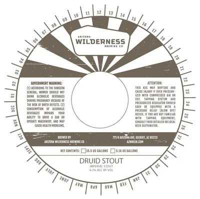 Druid Stout label