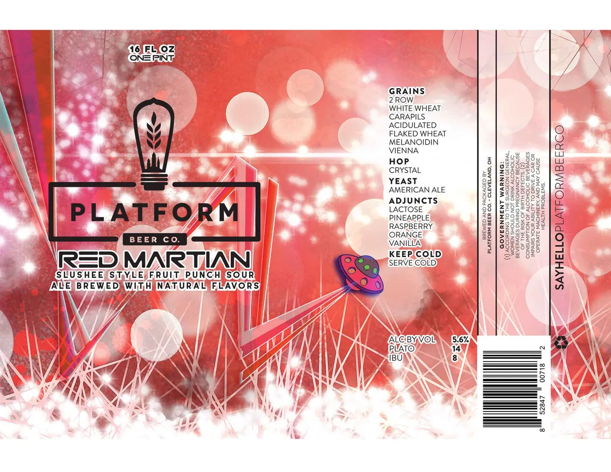Red Martian — full label as filed with TTB