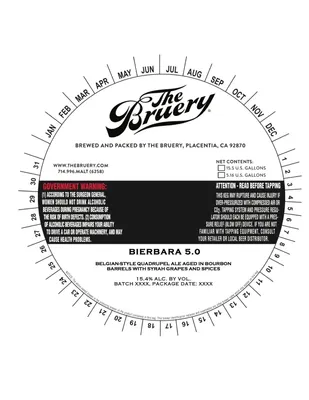 Bierbara 5.0 label