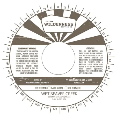 Wet Beaver Creek label
