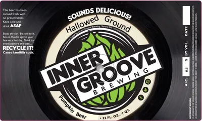 Hallowed Ground Pumpkin label
