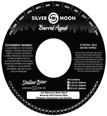 Silver Moon Barrel Aged label