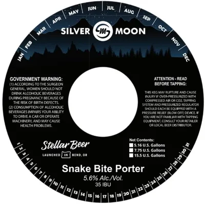 Snake Bite Porter label