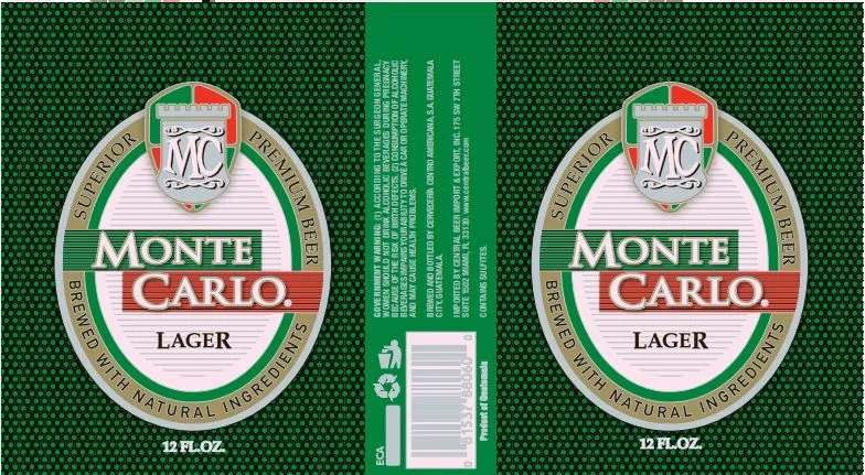 Monte Carlo Lager label