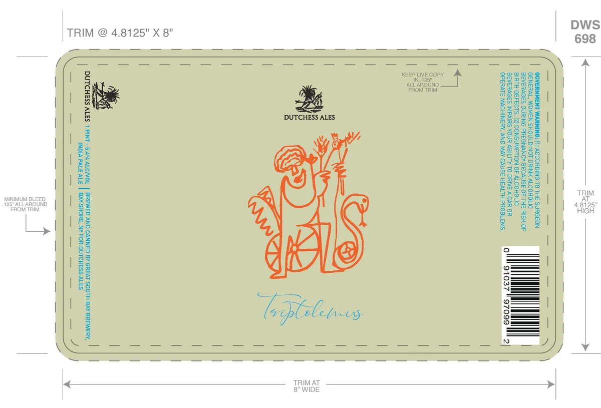 Triptolemis — full label as filed with TTB