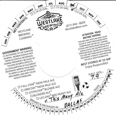 This Many Ale label
