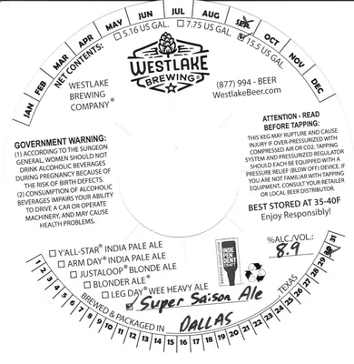 Super Saison Ale label